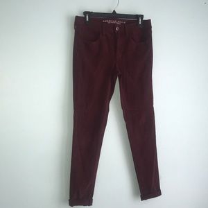 American Eagle Maroon Jeans